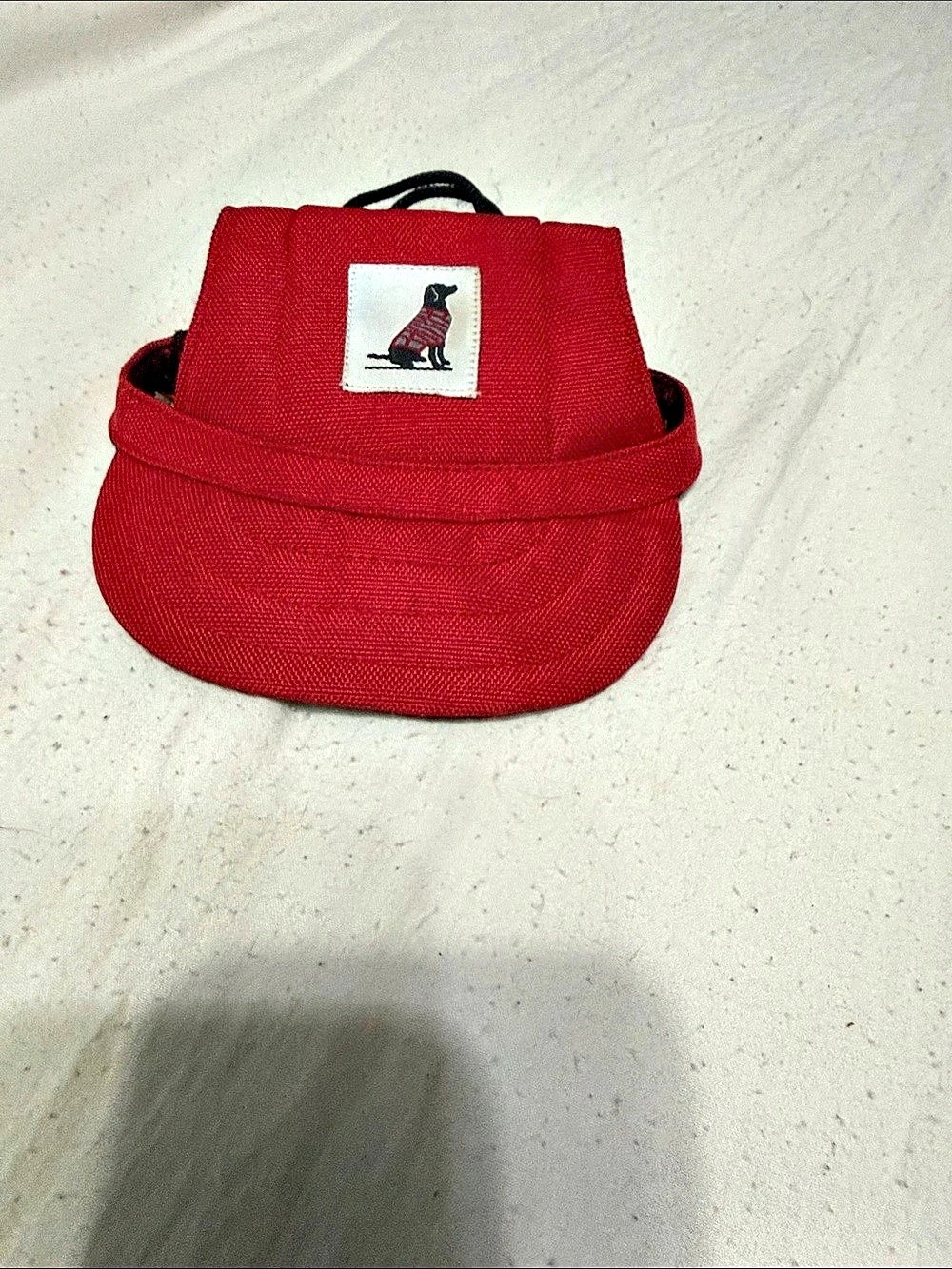 Red Dog Sun Hat with Chin Cord